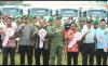 Kodim Klaten Bersama Forkopimda Serahkan 90 Truk Dan 180 Kendaraan Roda Tiga, Perkuat Koperasi Desa 