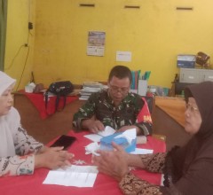 Dukung Pembinaan Generasi Muda, Babinsa Koramil 23/Ceper Pererat Komunikasi Dengan Guru SDN 1 Kuncen