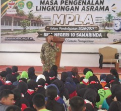Koramil 0901-03/Samarinda Seberang Tanamkan Disiplin dan Wawasan Kebangsaan kepada 320 Siswa
