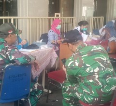 Wujud Nyata Kepedulian TNI, Kodim 0505/JT Gelar Bakti Kesehatan Teritorial