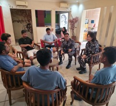 Lanal Banjarmasin Gelar Trauma Healing Bagi Penumpang KM Virgo Transport 8