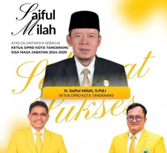 Ketua PK Golkar Neglasari Ucapkan Selamat Atas Pelantikan Saiful Milah Jadi Ketua DPRD Kota Tangeran