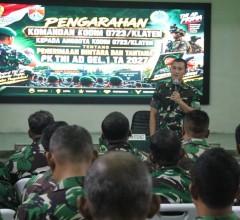 Dandim 0723/Klaten Tekankan Babinsa Sosialisasikan Penerimaan Bintara Dan Tamtama TNI AD, Gratis Tan