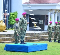 PANGKORMAR SAMBUT KEPULANGAN PRAJURIT TERBAIK : SATGAS BGC DAN KIZI TNI KONGA