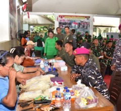 Aksi Kemanusiaan, Prajurit Petarung Pasmar 3 Warnai HUT ke-80 Persit KCK Tahun 2026