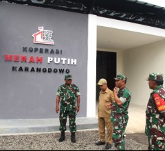 Pasiter Kodim 0723/Klaten Tinjau Koperasi Desa Merah Putih Karangdowo, Pembangunan Capai 100 Persen