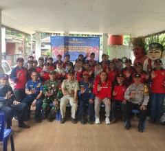 Bhabinkamtibmas Cipinang Cempedak Ikuti Simulasi Penanggulangan Kebakaran di Permukiman Padat Pendud