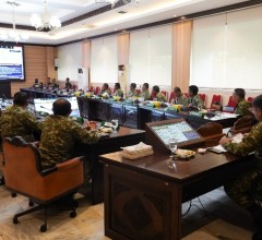 Kasdam IV/Diponegoro Ikuti Vicon Bersama Waasops Panglima TNI, Pantau Situasi Peringatan Hari Buruh 