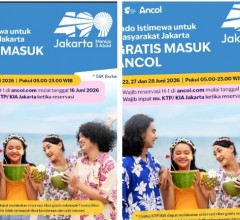 HUT KOTA JAKARTA KE-499 : GRATIS MASUK ANCOL SEPANJANG HARI, KADO ISTIMEWA UNTUK WARGA PEMEGANG KTP/