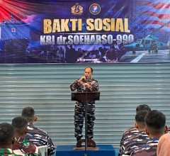 TNI AL GELAR DONOR DARAH UNTUK MASYARAKAT PAPUA DI ATAS KAPAL PERANG RUMAH SAKIT KRI dr. SOEHARSO-99