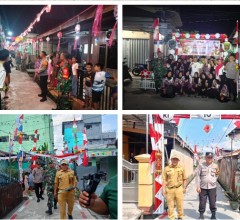 Babinsa Kelurahan Mangkupalas  Dampingi Penilaian Lomba Kampung Merah Putih Tingkat Kelurahan di Man