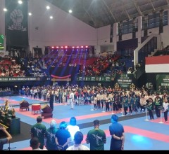 Polsek Ciracas Amankan Pembukaan Kejurnas Karate Do Gojukai Piala Jaksa Agung III 2026 di GOR Ciraca