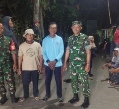Patroli Wilayah, Babinsa Koramil 12/Manisrenggo Amankan Pentas Jathilan Di Desa Barukan