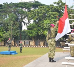 PRAJURIT Dan PNS KORPS MARINIR KOBARKAN SEMANGAT NASIONALISME DALAM UPACARA 17