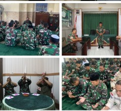 Kodim 0723/Klaten Gelar Doa Bersama Sambut HUT Ke-81 TNI Dan HUT Ke-76 Kodam IV/Diponegoro