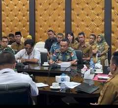 Rapat FKPD Perkuat Sinergi Lintas Sektor, Lanal Bintan Dukung Kesiapan Pilkades di Kabupaten Bintan