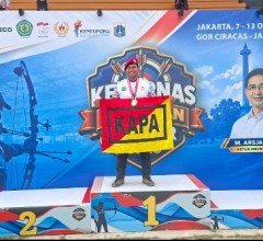 KEREN , ATLET PANAHAN TNI AL RAIH TIGA MEDALI EMAS