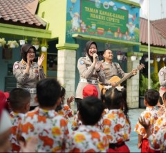 14 Samsat Polda Metro Jaya Kunjungi TK, Hadirkan Sosok Polisi yang Ramah dan Bersahabat