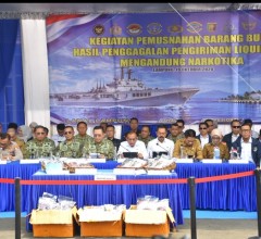 TEGAS BERANTAS NARKOTIKA, DANKODAERAL III HADIRI PEMUSNAHAN BARANG BUKTI VAPE SENILAI RP 34,9 MILIAR