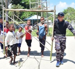PERERAT HUBUNGAN ANTARBANGSA, SATGAS PORT VISIT 2026 BERSINERGI DENGAN MASYARAKAT KEPULAUAN SOLOMON