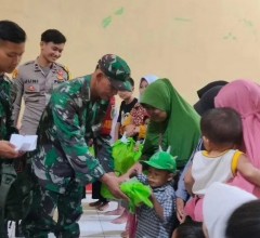 Peduli Kasih Batalyon Armed 13 Kostrad Laksanakan Santunan Anak Yatim dan Pemberian Baksos Untuk Mas