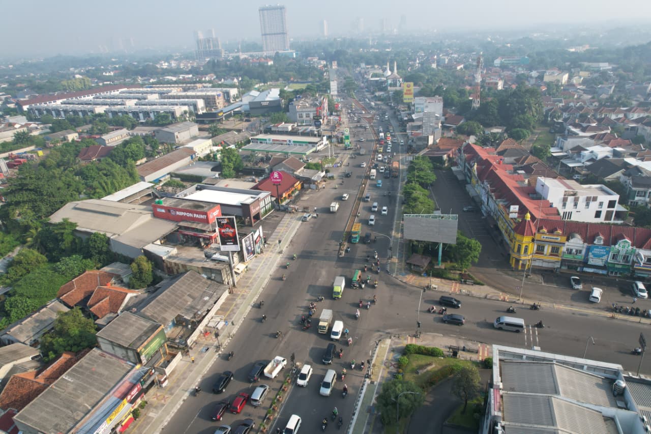 Dishub Tangsel Dan DSDABMBK Bergerak Atasi Botltle Neck Di Depan SPBU BP-AKR