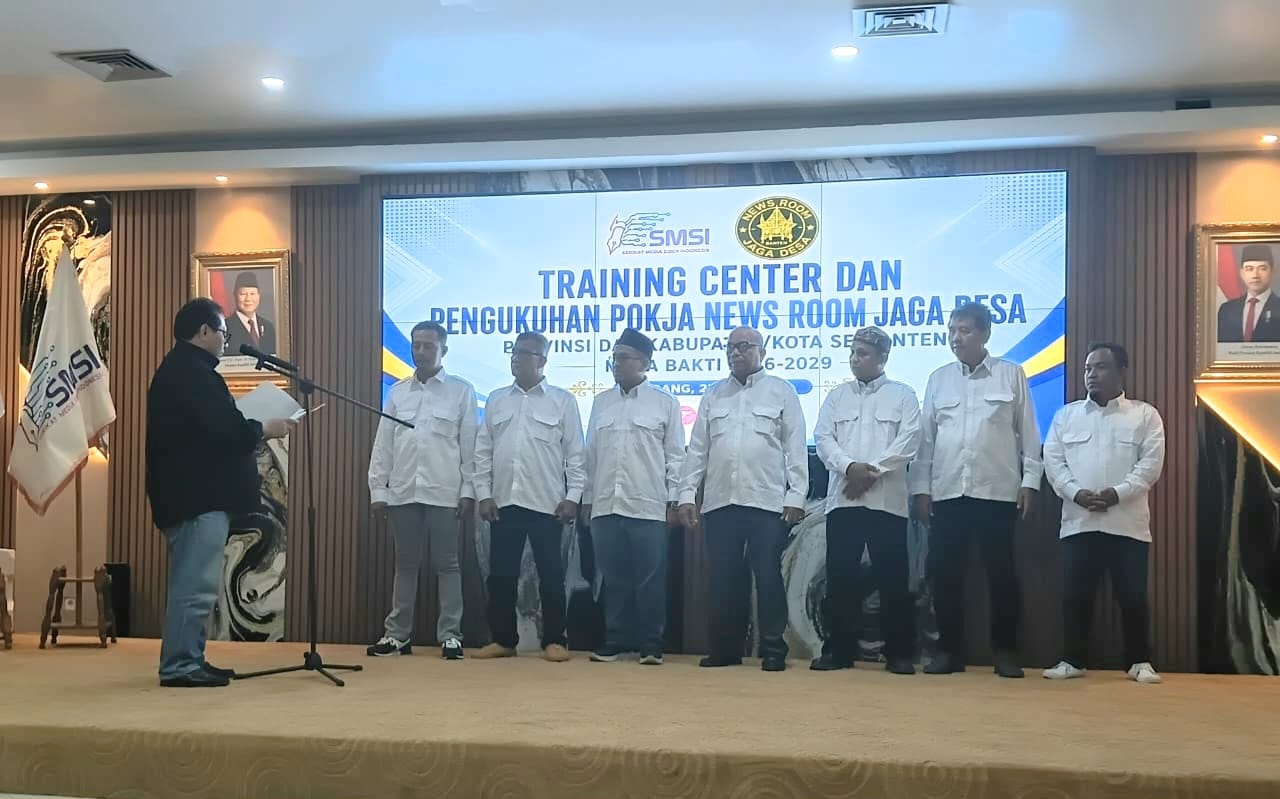 Pokja News Room Jaga Desa Provinsi Banten Resmi Dilantik Oleh Ketua Umum SMSI Pusat