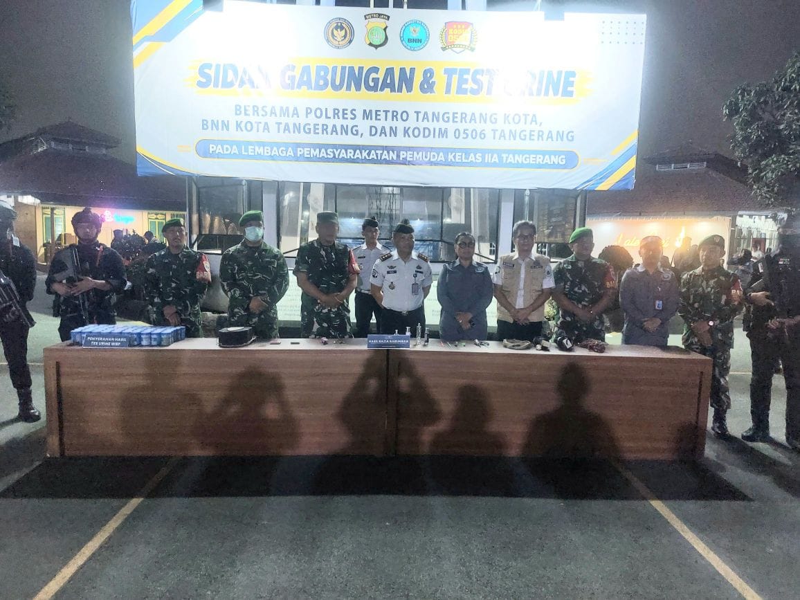 Sidak Malam Lapas Pemuda Tangerang: 50 Warga Binaan Tes Urine, Semua Negatif