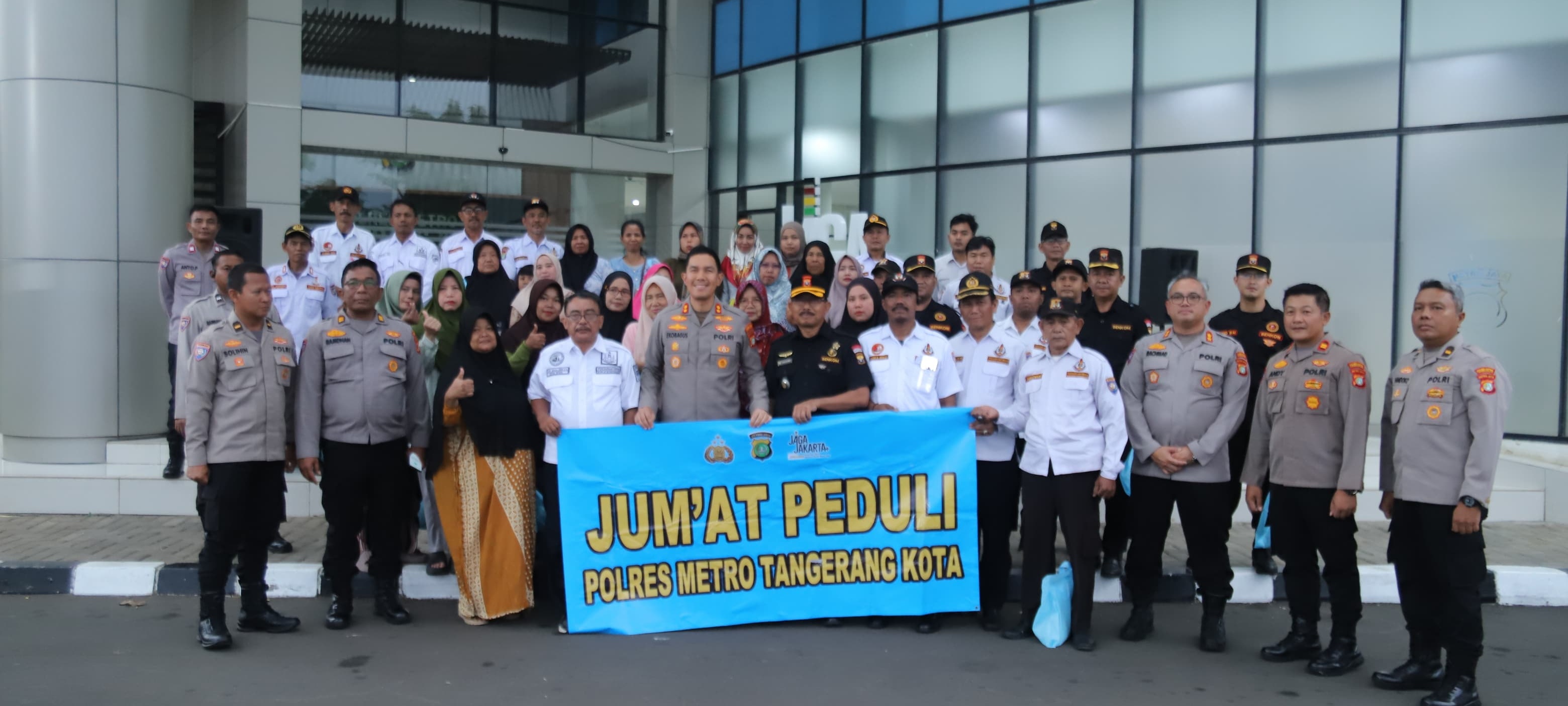 Perkuat Sinergi, Polres Metro Tangerang Kota Libatkan Sabuk Kamtibmas dan Gelar Jumat Peduli