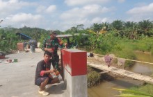 Warga menyambut Baik Pembangunan Jembatan Beton Garuda Tahap IV di Kelurahan Bentuas Dikebut