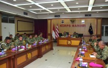 KAS KORMAR PIMPIN PEMBUKAAN AUDIT KETAATAN DAN AUDIT KINERJA ITJEN TNI DI MAKO KORMAR