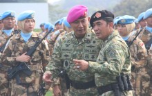 ASOPS PANGKORMAR HADIRI UPACARA PENYAMBUTAN SATGAS TNI KONGA UNIFIL TA.2025