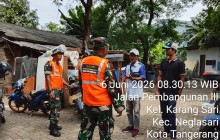 Koramil 02/Batuceper Kodim 0506/Tgr  Gelar Sosialisasi  Penanganan Darurat Sampah bersama Masyarakat