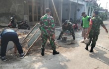 Wujud Kepedulian, Babinsa Kodim 0723/Klaten Karya Bakti Rehab RTLH