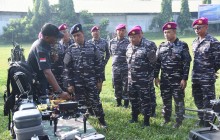 ASKOMLEK PANGKORMAR MENGIKUTI UPACARA PEMBUKAAN PELATIHAN TEKNIS OPERATOR UAV KORPS MARINIR TA. 2026
