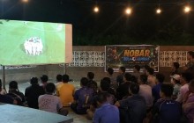 Babinsa Koramil 0901-05/Samarinda Utara Hadiri Nobar Piala Dunia 2026 Bersama Warga Kelurahan Sambut