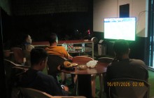 Korem 051/Wijayakarta dan Warga Nobar Semifinal Piala Dunia 2026 Inggris vs Argentina, Pererat Keber