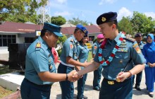 Lanal Ranai Lepas Danlanal Ranai dan Ketua Jalasenastri Dengan Suasana Haru dan Bangga