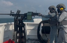 Bakamla RI Gelar Latihan Menembak di Laut