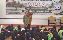 Koramil 0901-03/Samarinda Seberang Tanamkan Disiplin dan Wawasan Kebangsaan kepada 320 Siswa