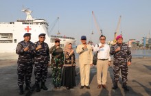 DUKUNG KESIAPAN OPERASIONAL TNI AL, DANKODAERAL III HADIRI PELEPASAN KRI dr. WAHIDIN SUDIROHUSODO-99