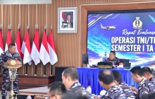 ASOPS KASAL PIMPIN EVALUASI OPERASI TNI AL, PERKUAT KESIAPSIAGAAN DAN EFEKTIVITAS PELAKSANAAN TUGAS