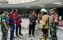 Respon Cepat Atasi Kebakaran Area Parkir Hotel Pullman, Koramil 03/GP Kerahkan Personil dan 2 Unit W