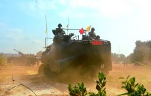 PASUKAN PENDARAT KORPS MARINIR BERHASIL REBUT DAN KUASAI PANTAI LAWAN