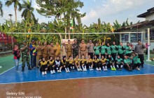 Danramil 0901-03/ Samarinda Seberang Hadiri Pembukaan Turnamen Voli Putri HUT RI ke-81
