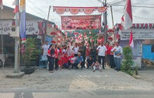 Danramil 0901-05/Samarinda Utara Hadiri Penilaian Kampung Merah Putih RT 07 Lempake