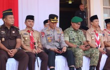 Danlanal Bintan Hadiri Upacara Peringatan Hari Pramuka Ke-65 Tingkat Provinsi Kepri