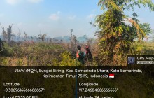 Babinsa Koramil 0901-05/Samarinda Utara Pantau Titik Asap di Wilayah Sungai Siring