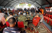Lokalisasi dan Padamkan Api, Lanal Banjarmasin Bersama Dishut Kalsel Jinakkan Karhutla Gambut