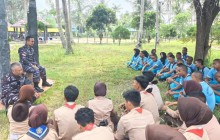 Sambut HUT Ke-81 TNI Angkatan Laut, Lanal Bintan Laksanakan Bersih Pantai 